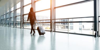 Business woman in airport